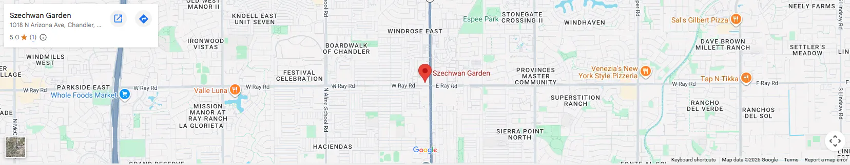 Location 1018 N Arizona Ave, Chandler, AZ 85225